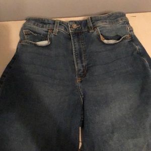 Dark blue denim jeans